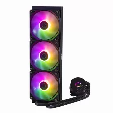 Enfriamiento Liquido Cooler Master Masterliquid 360l Core Argb, 360mm, 1750rpm, Negro