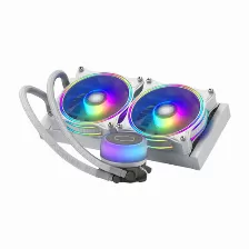 Enfriamiento Liquido Cooler Master Masterliquid Ml240 Illusion, 240mm, Rgb, Blanco