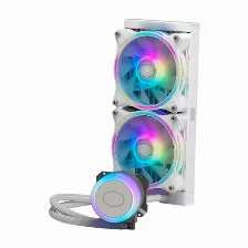 Enfriamiento Liquido Cooler Master Masterliquid Ml240 Illusion, 240mm, Rgb, Blanco