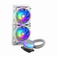 Enfriamiento Liquido Cooler Master Masterliquid Ml240 Illusion, 240mm, Rgb, Blanco