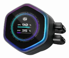 Enfriamiento Liquido Cooler Master Masterliquid Atmos Ii 240 Lcd Black 2 X 12 Cm, 2500 Rpm, Negro