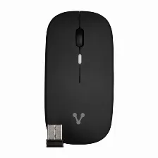 Mouse Inalambrico Vorago Mo-307, Dpi 1200/1600, Usb-c, Usb-a, 2.4 Ghz, Silencioso, Negro
