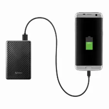 Power Bank Steren Mov-1058 5000 Mah, 3.7 V, Universal, Usb, Negro