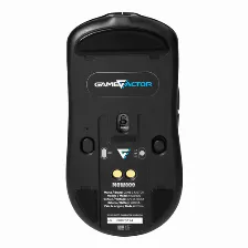 Mouse Game Factor Mow800, Inalambrico, Base Magnetica De Carga Rgb, 25000 Dpi, Negro