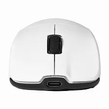 Mouse Gamer Game Factor Mow800, Inalambrico, Base Magnetica De Carga Rgb, 25000dpi, Blanco