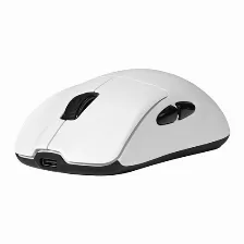 Mouse Gamer Game Factor Mow800, Inalambrico, Base Magnetica De Carga Rgb, 25000dpi, Blanco