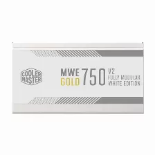 Fuente De Poder Cooler Master Mwe 750 V2, 750w 80plus Gold, Full Modular, Atx 3.0, Pci-e 5.0, Blanco