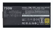 Fuente De Poder Cooler Master Mwe 750 V2 3.0, 750w 80 Plus Gold, Full Modular, Negro