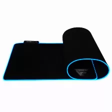 Mousepad Gamer Factor Mpg500, Rgb, Dimensiones 80 X 30, Lx Extra Largo, Microfibra, Negro