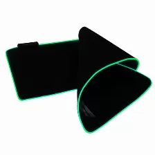 Mousepad Gamer Factor Mpg500, Rgb, Dimensiones 80 X 30, Lx Extra Largo, Microfibra, Negro