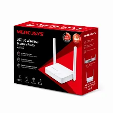 Ruteador Inalambrico Mercusys Ac750, Mr20, 2 Antenas, Wi-fi 5 2xrj-45, Doble Banda, 733 Mbit/s, Blanco