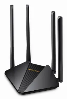 Ruteador Inalambrico Mercusys Ac1200, 4 Antenas, Doble Banda, Wi-fi 5, Negro