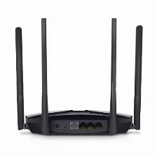 Ruteador Inalámbrico Mercusys Mr80x 4 Ant., Wi-fi 6 (802.11ax), 3 Rj-45, 3000 Mbit/s, Negro