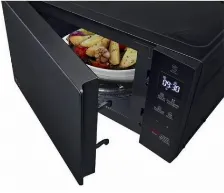 Horno De Microondas Lg Ms2032gas Capacidad 20 L, Potencia 700 W, 5 Niveles De Potencia, Pantalla Si, Color Negro