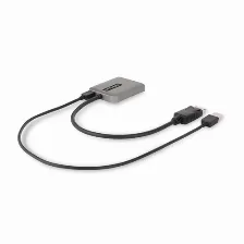 Adaptador Vídeo Startech.com Displayport A 2 X Dvi, 0.3 M, Gris