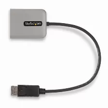 Adaptador Vídeo Startech.com Displayport A 2 X Dvi, 0.3 M, Gris