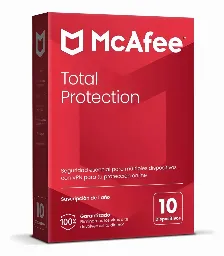 Mcafee Total Protection Con Vpn, 10 Dispositivos, 1 Ano