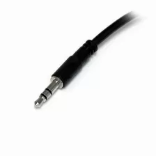 Adaptador Divisor De Auriculares Startech (muy1mffs), 1x Miniplug 3,5mm 3 Pines Macho A 2x Mini-jack 3 Pines Hembra, Color Negro