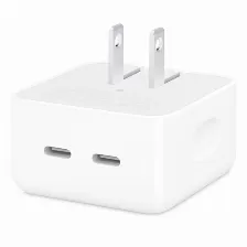 Cargador Apple Mw2h3am/a Universal, Interior, 2usb-c, 35 W, Blanco