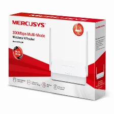 Ruteador Inalambrico Mercusys Mw302r, 3 Puertos Rj45, 300 Mbps, 5 Dbi, Dos Antenas, Tamano Compacto