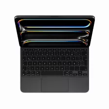 Teclado Inalámbrico Apple Magic Keyboard Para El Ipad Pro De 11 Pulgadas (m4) - Español (américa Latina) - Negro, Qwerty, Español, Trackpad, Interruptor De Llave De Tijera, 1 Mm, Apple