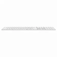 Teclado Apple Español, Inalámbrico Y Alámbrico, Usb + Bluetooth, Blanco