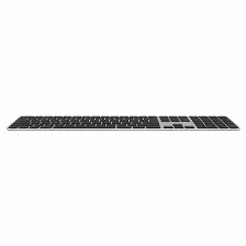 Teclado Apple Español, Inalámbrico Y Alámbrico, Usb + Bluetooth, Negro, Plata