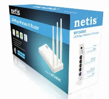 Ruteador Inalámbrico Netis System Wf2409e 3 Ant., Wi-fi 4 (802.11n), 5 Rj-45, 300 Mbit/s, Blanco