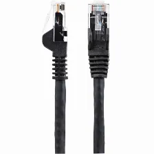Patchord Startech.com N6lpatch3bk Cat6, 0.9 M, U/utp (utp), Negro