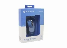 Mouse Naceb Technology Na-0115a óptico, 6 Botones, 2400 Dpi, Usb Tipo A, Azul