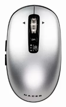Mouse Naceb Technology Na-0131 6 Botones, 3200 Dpi, Bluetooth, Gris