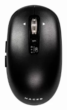 Mouse Naceb Technology Na-0131 6 Botones, 3200 Dpi, Bluetooth, Negro