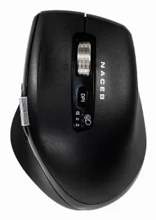 Mouse Naceb Technology Na-0133 6 Botones, 3200 Dpi, Rf Inalámbrico, Negro