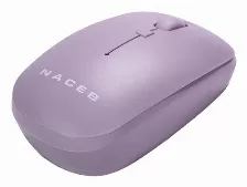 Mouse Naceb Technology Na-0136 3 Botones, 1600 Dpi, Rf Inalámbrico, Púrpura