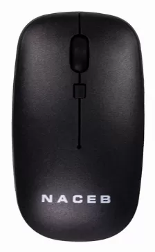 Mouse Naceb Technology Na-0136 3 Botones, 1600 Dpi, Rf Inalámbrico, Negro