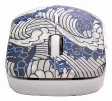 Mouse Naceb Technology Na-0138 3 Botones, 1600 Dpi, Rf Inalámbrico, Azul, Blanco