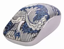 Mouse Naceb Technology Na-0138 3 Botones, 1600 Dpi, Rf Inalámbrico, Azul, Blanco