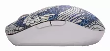 Mouse Naceb Technology Na-0138 3 Botones, 1600 Dpi, Rf Inalámbrico, Azul, Blanco