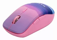 Mouse Naceb Technology Na-0138 3 Botones, 1600 Dpi, Rf Inalámbrico, Azul, Rosa, Blanco