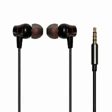 Audífonos Naceb Technology Na-0320 Intra Auditivo, Alámbrico, 3.5 Mm, Negro