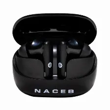 Audífonos Naceb Technology Na-0322 Intra Auditivo, Inalámbrico, Bluetooth, Negro