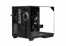 Gabinete Naceb Technology Na-0638 Midi Tower, Psu No, Vent. 2x 120 Mm, Vent. 1x 120 Mm, Negro