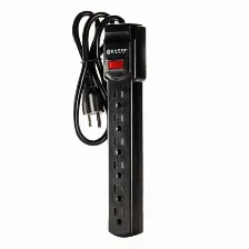 Barra De Contactos Naceb Technology Na-0706 125 V, 0.79 M, 6 Salidas Ac, Negro