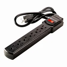 Barra De Contactos Naceb Technology Na-0706 125 V, 0.79 M, 6 Salidas Ac, Negro