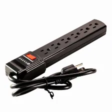 Barra De Contactos Naceb Technology Na-0706 125 V, 0.79 M, 6 Salidas Ac, Negro