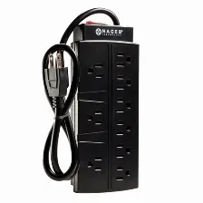 Barra De Contactos Naceb Technology Na-0707 125 V, 0.78 M, 9 Salidas Ac, Negro