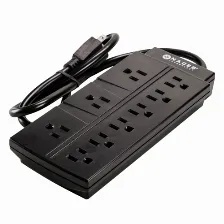 Barra De Contactos Naceb Technology Na-0707 125 V, 0.78 M, 9 Salidas Ac, Negro