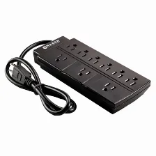 Barra De Contactos Naceb Technology Na-0707 125 V, 0.78 M, 9 Salidas Ac, Negro