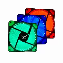 Ventilador Naceb Technology Na-0919r 12 Cm, 1200 Rpm, Led Rojo, Negro