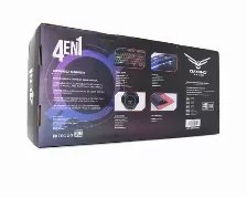 Kits Naceb Technology Na-0925 Teclado Usb, 105 Teclas, Iluminación Si, Mouse Usb, 2400 Dpi, Auriculares Tipo Diadema, 3,5 Mm, Total 4 Pieza(s), Color Negro, Rojo